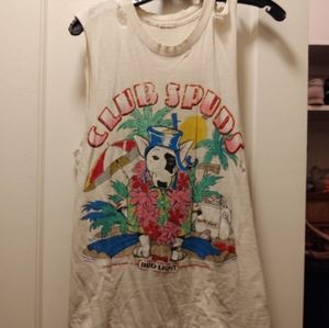 Vintage Spuds Mackenzie tank top.